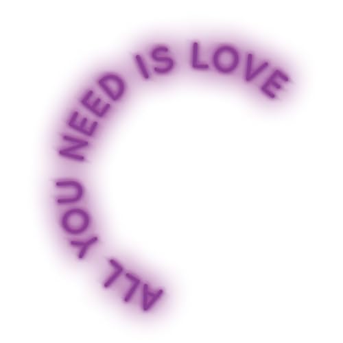 LED Signs All You Need IS Love 80 Lifestyle Purple von L10 Srl