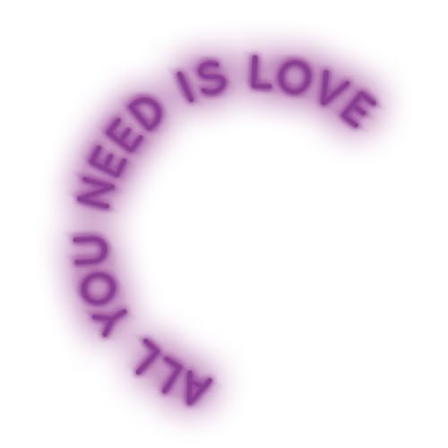 LED Signs All You Need IS Love 80 Lifestyle Purple von L10 Srl