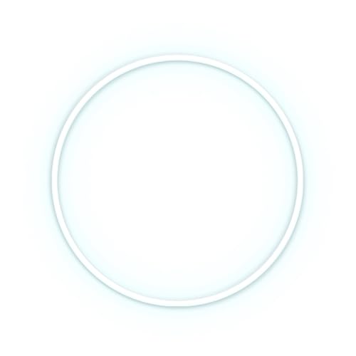 LED Signs Circle 40 Lifestyle COLD WHITE von CANDY SHOCK