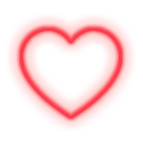 LED Signs SMALL HEART 40 LIFESTYLE RED von CANDY SHOCK