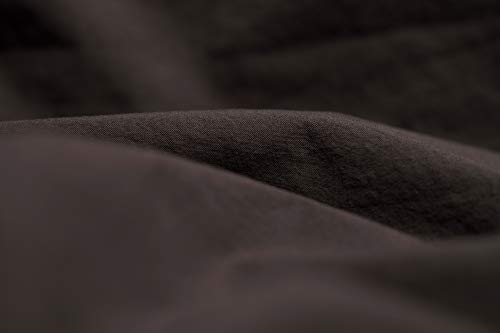 L1NK STUDIO Bettwäsche 150 X 220 cm - Bettbezug Baumwolle 100% (Perkal 200 Fäden) für Bett 90 cm Uni einfarbig Brown von L1NK STUDIO