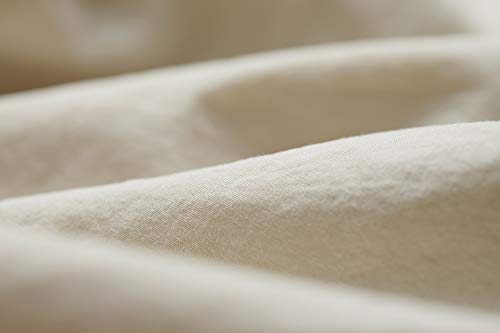 L1NK STUDIO Bettwäsche 220 X 220 cm - Bettbezug Baumwolle 100% (Perkal 200 Fäden) für Bett 135 cm Uni einfarbig Avena von L1NK STUDIO