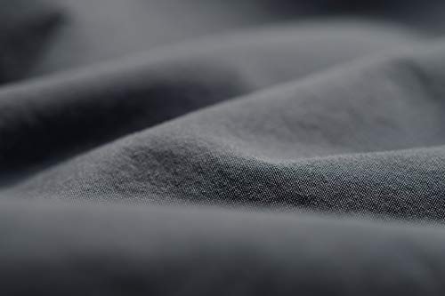 L1NK STUDIO Bettwäsche 220 X 220 cm - Bettbezug Baumwolle 100% (Perkal 200 Fäden) für Bett 135 cm Uni einfarbig GRIS von L1NK STUDIO