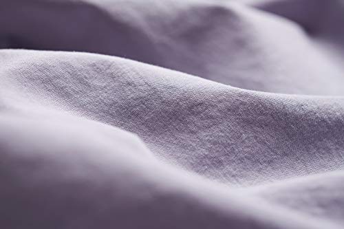 L1NK STUDIO Bettwäsche 220 X 220 cm - Bettbezug Baumwolle 100% (Perkal 200 Fäden) für Bett 135 cm Uni einfarbig Lavanda von L1NK STUDIO