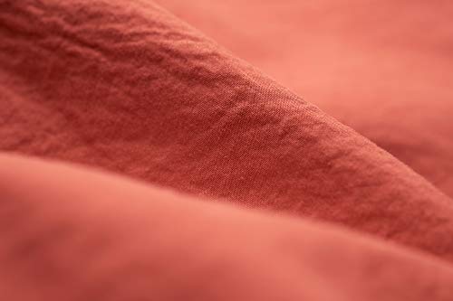L1NK STUDIO Bettwäsche 240 X 220 cm - Bettbezug Baumwolle 100% (Perkal 200 Fäden) für Bett 150 cm Uni einfarbig ESCARLATA von L1NK STUDIO
