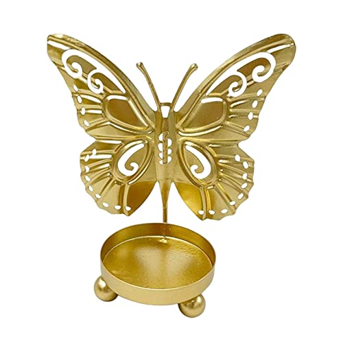 Kerzenhülsenhalter Kreativer Kerzenhalter, Geschnitzte Teelichthalter, Schattenornament for Tafelaufsätze, Esszimmer, Hochzeitsdekoration(Gold) von L3s9mPzVb4