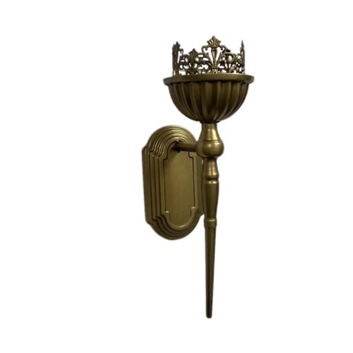 Kerzenhülsenhalter Vintage Schwarz Wand Montiert Eisen Kerzenständer Indoor Dekoration Elegante Kerze Halter(Gold) von L3s9mPzVb4