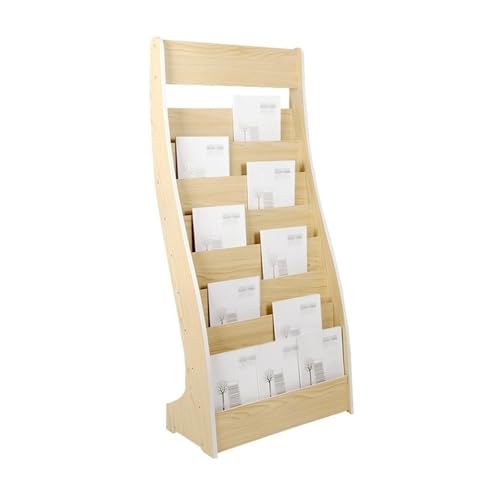 L3s9mPzVb4 Bodenstehender Zeitschriftenständer Bodenstehender Zeitschriftenständer, Präsentationsständer, Aufbewahrung, Werbeaufbewahrung, Boden-Zeitungsständer, Holzinformationen(Original Wood) von L3s9mPzVb4
