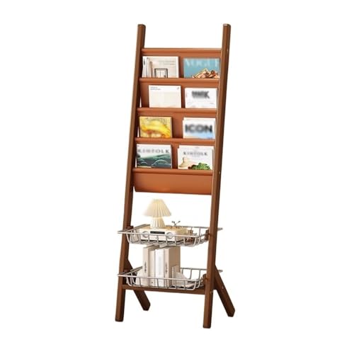 L3s9mPzVb4 Bodenstehender Zeitschriftenständer Bodenstehender Zeitschriftenständer Zeitungsständer Wandmontierter Broschürenständer(Walnut,Klein) von L3s9mPzVb4