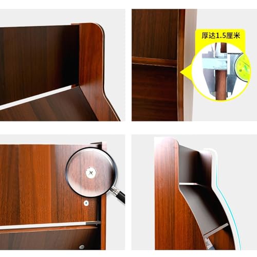 L3s9mPzVb4 Bodenstehender Zeitschriftenständer Bodenstehender Zeitschriftenständer aus Holz, Aufbewahrung for Werbung, Boden-Zeitungsständer, Informationsdisplay-Rack(Weiß) von L3s9mPzVb4