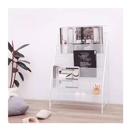 L3s9mPzVb4 Bodenstehender Zeitschriftenständer Kreativer Zeitungsständer, Büro, faltbares Lagerregal, aus Eisen, bodenstehender Broschürenständer, einfaches Bücherregal for das Wohnzimmer(Weiß) L3s9mPzVb4 Bodenstehender Zeitschriftenständer Kreativer Zeitungsständer, Büro, faltbares Lagerregal, aus Eisen, bodenstehender Broschürenständer, einfaches Bücherregal for das Wohnzimmer(Weiß) von L3s9mPzVb4