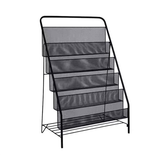L3s9mPzVb4 Bodenstehender Zeitschriftenständer Kreativer Zeitungsständer, Büro, faltbares Lagerregal, aus Eisen, bodenstehender Broschürenständer, einfaches Bücherregal for das Wohnzimmer(Schwarz) L3s9mPzVb4 Bodenstehender Zeitschriftenständer Kreativer Zeitungsständer, Büro, faltbares Lagerregal, aus Eisen, bodenstehender Broschürenständer, einfaches Bücherregal for das Wohnzimmer(Schwarz) von L3s9mPzVb4
