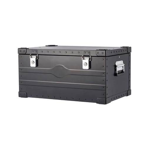 L3s9mPzVb4 Camping-Aufbewahrungsbehälter Outdoor Camping Trunk Organizer Cargo, Aufbewahrungsbox aus Aluminiumlegierung, tragbare abschließbare multifunktionale mit großer Kapazität(40L) von L3s9mPzVb4