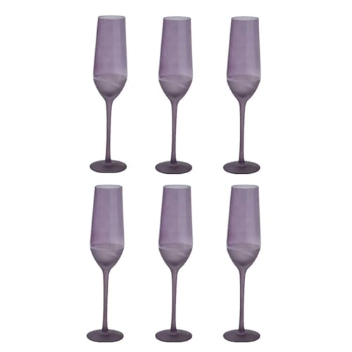 L3s9mPzVb4 Champagnerglas Lila Champagnerglas, halbmattiertes Champagnerflöten-Set mit 6 Stück, Fassungsvermögen 10,15 oz, for Valentinstag und Weihnachten L3s9mPzVb4 Champagnerglas Lila Champagnerglas, halbmattiertes Champagnerflöten-Set mit 6 Stück, Fassungsvermögen 10,15 oz, for Valentinstag und Weihnachten von L3s9mPzVb4