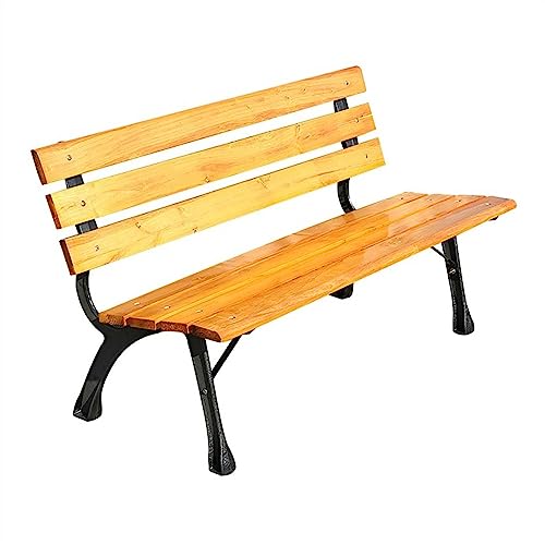 L3s9mPzVb4 Gartenmöbel 3 Gartenbänke im Landhausstil mit Rückenlehnen, geeignet for Außenterrassen, Veranden, Parks, Gärten und Innenhöfe(150cm) von L3s9mPzVb4