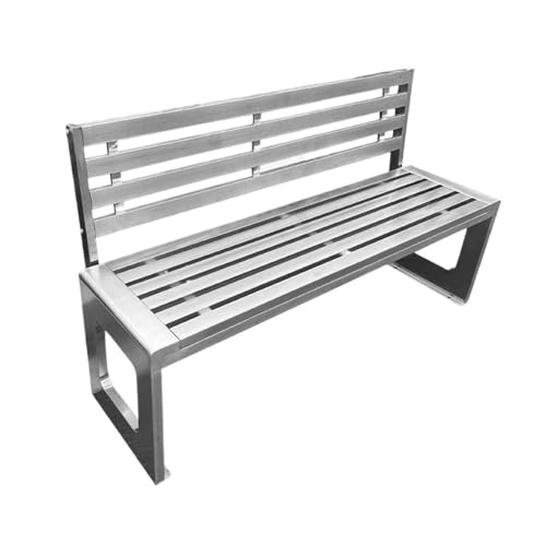 L3s9mPzVb4 Gartenmöbel Outdoor-Rückenlehnenbank, Gartenstuhl aus Edelstahl, for Freizeitbänke auf Balkonterrassen(Klein) von L3s9mPzVb4