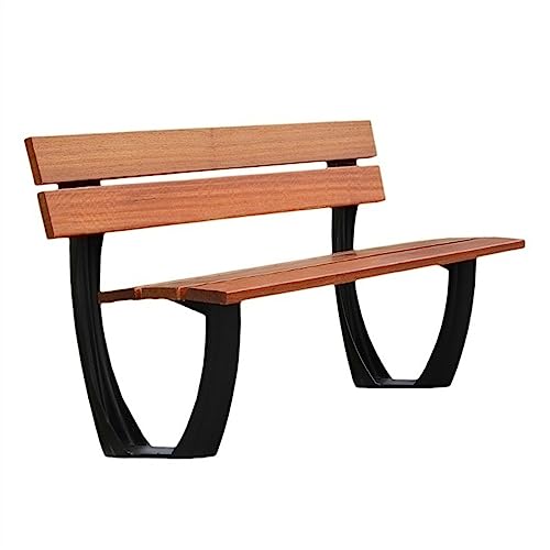 L3s9mPzVb4 Gartenmöbel Parkbank for den Außenbereich mit Rückenlehne, Rahmen aus Aluminiumguss, geeignet for Innenhöfe, Hinterhöfe, Terrassen, Wege, Grasland von L3s9mPzVb4