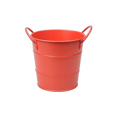 L3s9mPzVb4 Getränkewanne 600 ml Eiskübel Edelstahl Geschirr Snack Eimer Mini Aufbewahrungseimer Desktop Mülleimer(Red) von L3s9mPzVb4