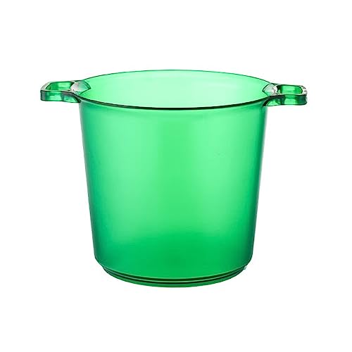 L3s9mPzVb4 Getränkewanne Getränkebehälter for Partys, Eiskübel aus Kunststoff for Cocktailbar, grüner Weinkübel Acryl, Getränkekübel, Kühler for Kühlbehälter for Champagner oder Bier, 8 l(Green) von L3s9mPzVb4