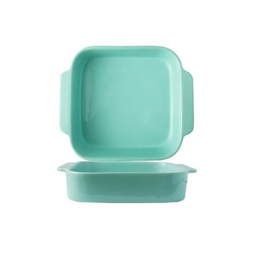 L3s9mPzVb4 Keramik-Auflaufform Home Keramikplatte Doppelohr Rechteckige Backform Mikrowellen-Kuchenbackform(9 inches) von L3s9mPzVb4