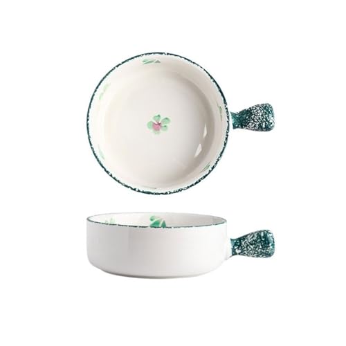 L3s9mPzVb4 Keramik-Auflaufform Kreative Käse gebacken Reis Backform Keramik Griff Platte Haushalt Backschüssel Ofen spezielle Utensilien Geschirr(Multi-colored) von L3s9mPzVb4