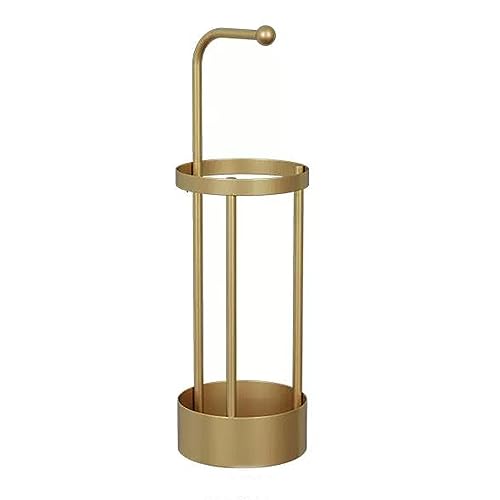 L3s9mPzVb4 Schirmständer Haushaltsschirm-Aufbewahrungsregal am Eingang, Regenschirm-/Stock-/Gehstock-/Geschenkpapierhalter, Ständer, Rack-Organizer, for das Heimbüro(Gold) von L3s9mPzVb4