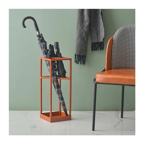 L3s9mPzVb4 Schirmständer Iron Landing Schirmständer Multifunktionaler Schirmhalter for Kinderwagen Hotel Lobby Regal(Orange) von L3s9mPzVb4