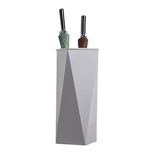 Schirmständer Schirmhalter, Schirmeimer for den Eingangsbereich, Schirmständer aus Metall, im modernen Design, mit Haken zur einfachen Aufbewahrung for lange und kurze Schirme Heimbüro(Grigio) von L3s9mPzVb4