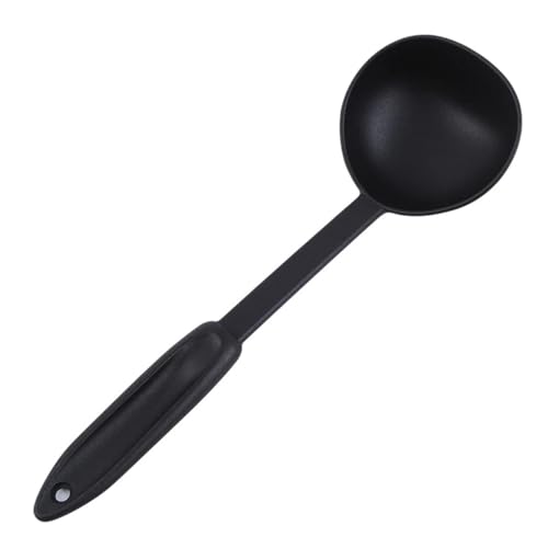 Suppenkelle Küchensuppenlöffel, Kochgeschirr, Schöpfkelle, Kunststofflöffel, schwarze Kochkelle for Servieren von Suppenutensilien, Werkzeuge for Kochen und Servieren von L3s9mPzVb4