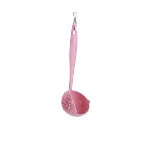 Suppenkelle Suppenlöffel Silikontopf mit langem Griff Löffel Kochsieb Utensilien Schaufel Geschirr Abtropfgestell(Pink) von L3s9mPzVb4