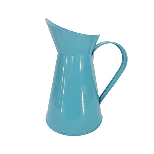 Vase für Dekor 1pc Retro Metall Krug Vase Blume Hochzeit Dusche Geburtstag Party Favor Home Decor(Blue) von L3s9mPzVb4