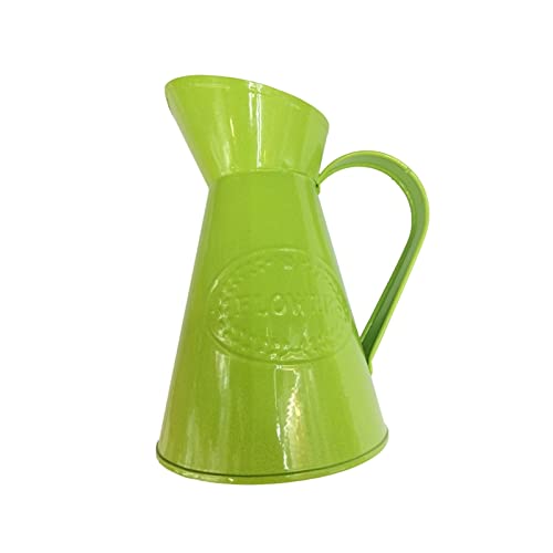 Vase für Dekor 1pc Retro Metall Krug Vase Blume Hochzeit Dusche Geburtstag Party Favor Home Decor(Green) von L3s9mPzVb4