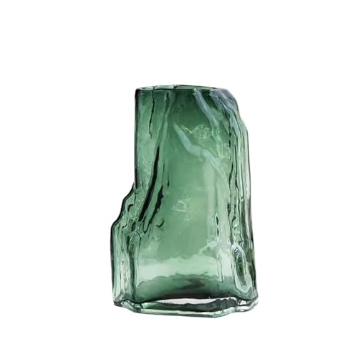 Vase für Dekor Chinesischen Stil Glas Vase Wasser Angehoben Blumen Getrocknete Studie Dekoration Wohnzimmer Hause(Green,Klein) von L3s9mPzVb4