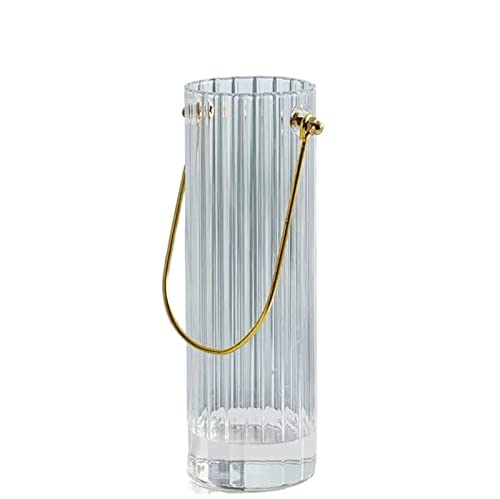 Vase für Dekor Einfache transparente Glasvase, Wasserkultur, Blumen, Haushaltsdekoration, Wohnzimmer, Trockenblumenarrangement, Mini-Dekoration(Klein) von L3s9mPzVb4