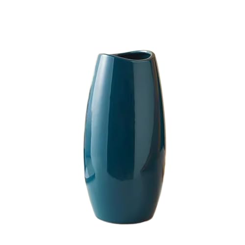 Vase für Dekor Einfache und luxuriöse Vase aus Keramik, Wasser-Hochblumen, Wohnzimmer, Esstisch, Foyer, Couchtisch, Dekoration, Blumenarrangement Ornamente(Green) von L3s9mPzVb4