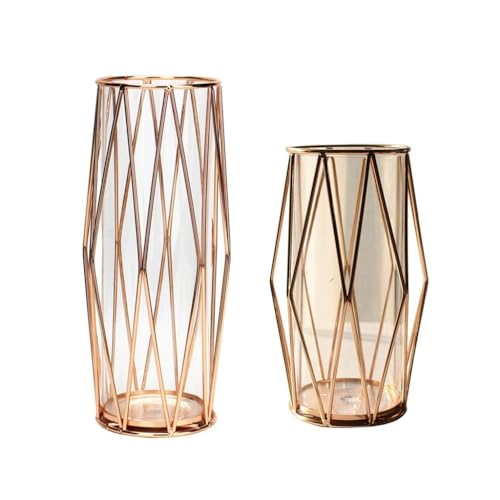 Vase für Dekor Goldene Kunstvase aus Eisen, zweiteilig, Moderne Dekoration for Zuhause, Wohnzimmer, einfache Blumenarrangement, Blumen-Desktop-Dekoration Vase für Dekor Goldene Kunstvase aus Eisen, zweiteilig, Moderne Dekoration for Zuhause, Wohnzimmer, einfache Blumenarrangement, Blumen-Desktop-Dekoration von L3s9mPzVb4