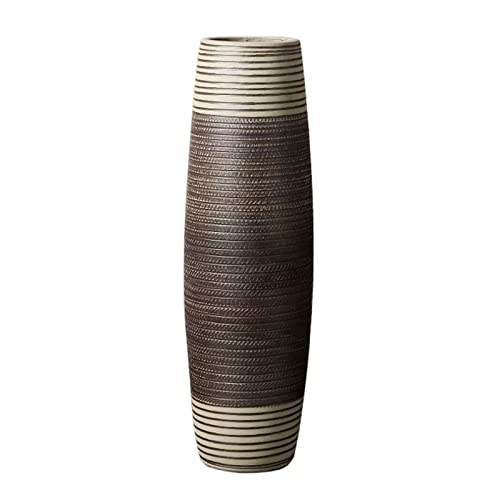 Vase für Dekor Große Bodenvase, getrocknete Blumen, dekorativ, for Wohnzimmer, Flur, großes Blumenarrangement, Keramikvase, Ornamente, einfache(Mittel) von L3s9mPzVb4