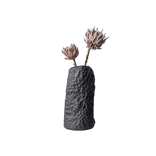 Vase für Dekor Keramikvase Steinmuster Vase Dekorationen Zuhause Wohnzimmer Esstisch Fernsehschrank Ornamente(Schwarz) von L3s9mPzVb4