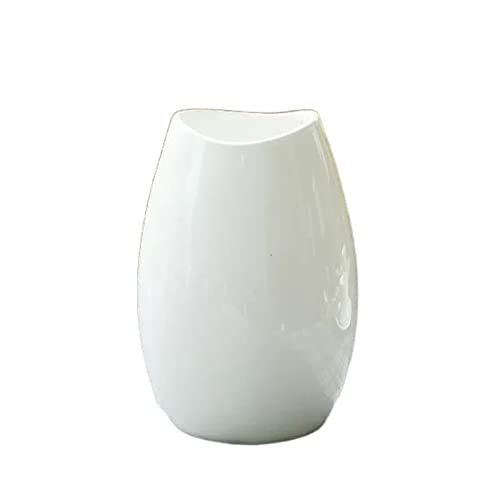 Vase für Dekor Keramikvasen, einfache weiße kleine Vasen, Trockenblumenarrangement, Tischdekoration, Wasserkultur, Blumen, grüne Pflanzenvasen(Mittel) von L3s9mPzVb4
