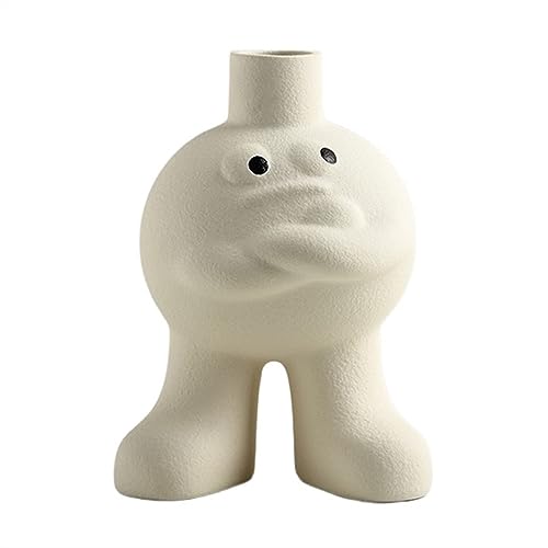 Vase für Dekor Kreative große Fußvase, Porzellanvase, Dekoration im Eingangsbereich, Schreibtisch, Wohnzimmer, Esszimmer(B) von L3s9mPzVb4