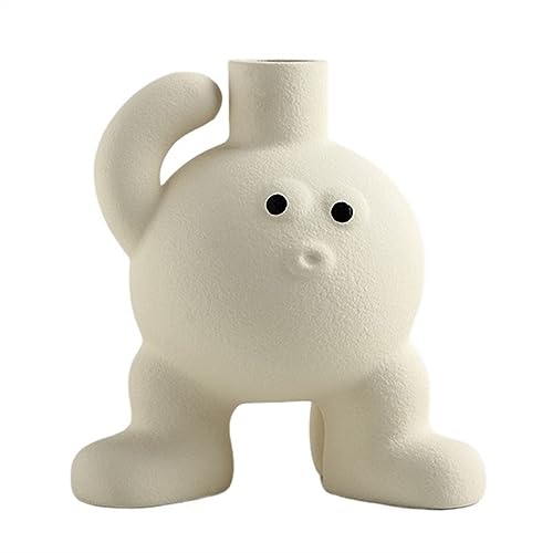 Vase für Dekor Kreative große Fußvase, Porzellanvase, Dekoration im Eingangsbereich, Schreibtisch, Wohnzimmer, Esszimmer(C) von L3s9mPzVb4