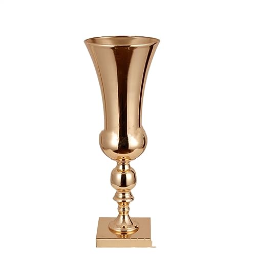 Vase für Dekor Metall-Eisen-Vasendekorationen for Wohnzimmer, dekorative Vasendekorationen for Haushalts-Esstische und(Gold,62 cm) von L3s9mPzVb4