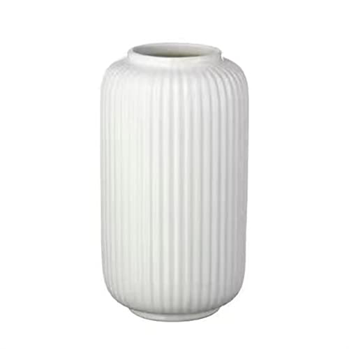 Vase für Dekor Moderne Heimblumen, grüne Pflanzen, Vasen, weiße einfache Streifen, Trockenblumen, Blumenarrangement, Wohnzimmer, Schlafzimmer, Couchtisch, Tischdekoration(Klein) von L3s9mPzVb4
