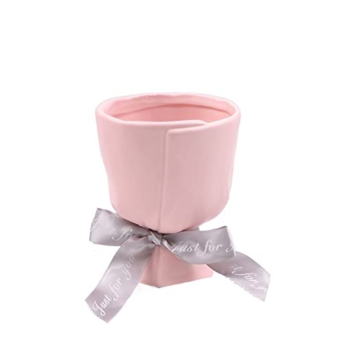 Vase für Dekor Nordic Hause Dekoration Vase Keramik Blumentopf Raum Blume Anordnung Desktop Kreative Bouquet Form(Pink) von L3s9mPzVb4