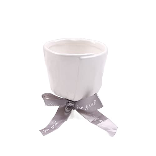 Vase für Dekor Nordic Hause Dekoration Vase Keramik Blumentopf Raum Blume Anordnung Desktop Kreative Bouquet Form(Weiß) von L3s9mPzVb4