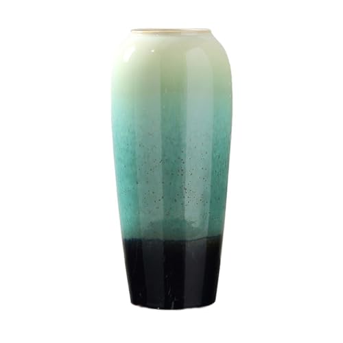 Vase für Dekor Porzellan grüne Vase Keramik Blumendekoration Moderne einfache Desktop-Dekoration getrocknete Blume Blumenarrangement Dekoration von L3s9mPzVb4