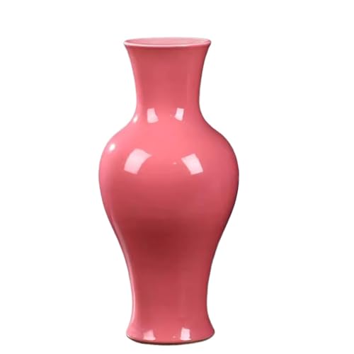 Vase für Dekor Rosa und rote Keramikvase im chinesischen Stil for Zuhause, Wohnzimmer, Arbeitszimmer, Blumenarrangement, Feng Shui-Ornamente Vase für Dekor Rosa und rote Keramikvase im chinesischen Stil for Zuhause, Wohnzimmer, Arbeitszimmer, Blumenarrangement, Feng Shui-Ornamente von L3s9mPzVb4
