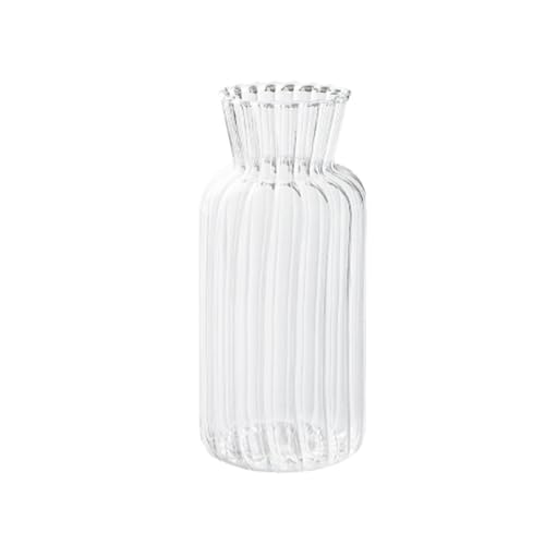 Vase für Dekor Transparente Glasvase Desktop-Dekoration Trockenblumen Blumen Kleines Blumengerät Zuhause Wohnzimmer Einfacher Hydrokultur-Blumentopf von L3s9mPzVb4