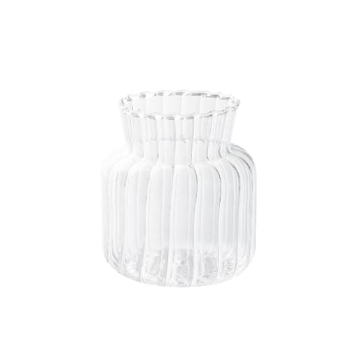 Vase für Dekor Transparente Glasvase Desktop Einfache Dekoration Getrocknete Blume Kleine Gerät Zuhause Wohnzimmer Hydroponischer Blumentopf von L3s9mPzVb4