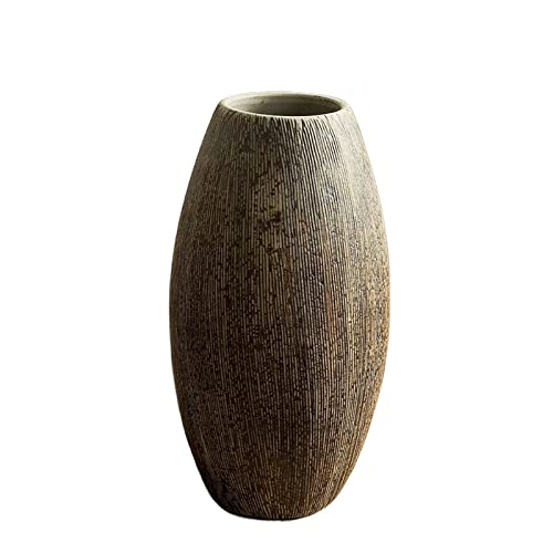 Vase für Dekor Vintage Fadenvasen Blumen Wasserkulturvasen Trockenblumen Blumenarrangement Wohnzimmer Teetisch Ornamente Keramik Grünpflanzen Blumenvasen(Mittel) von L3s9mPzVb4